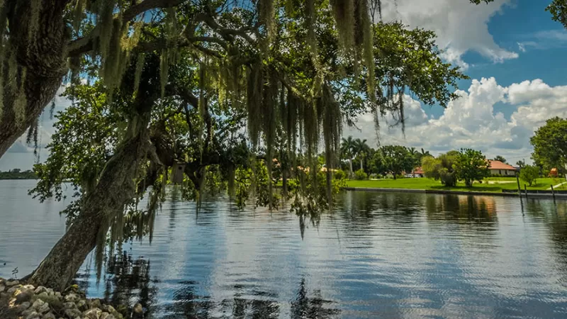 View of water and neighborhood in Alva